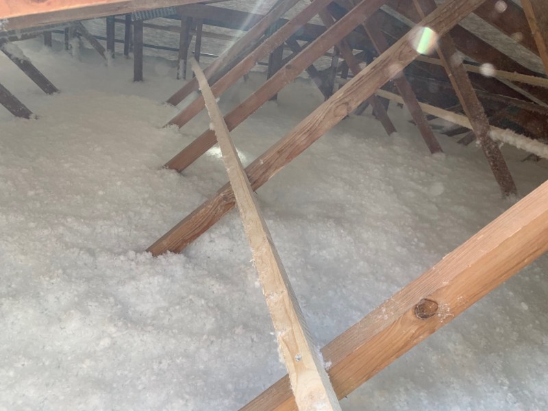 Isolation des comble perdu sur maison quatre pans à saint cyr sur mer