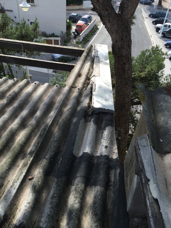 Plaque fibrociment amiante