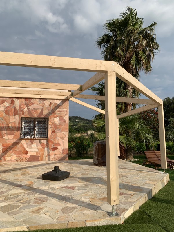 Construction d'une Pergola bois avec Toiture PST à la Cadière d’Azur 83740