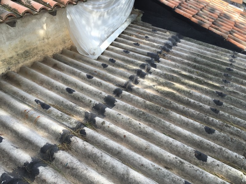 plaque de fibro ciment amiantée Toulon Var 83