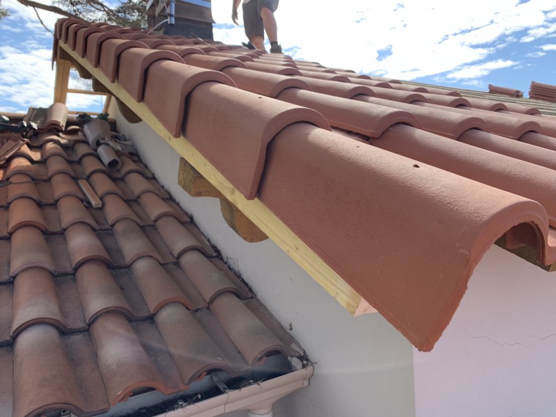 Réfection de toiture, en tuiles, romanes à Saint-Mandrier sur mer dans le Var