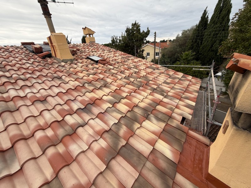  Rénovation de toitures tuiles Romane à La Seyne-sur-Mer, Toulon, Six-Fours, Sanary